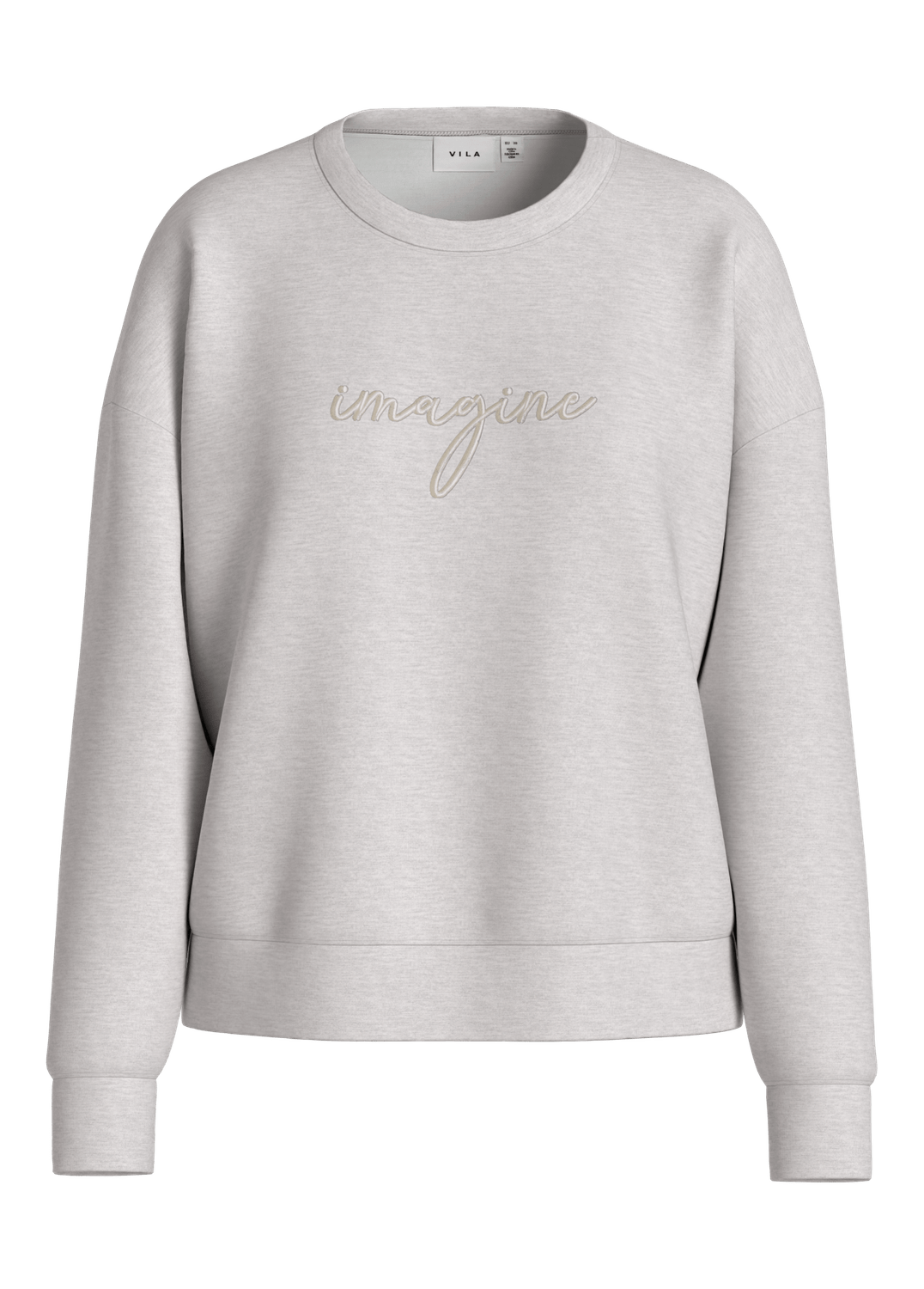 VISIFFI Sweatshirt - Light Grey Melange - VERO MODA & VILA Bergvik